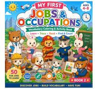 My First Jobs & Occupations: Vocabulary Coloring and Activity Book for Kids Ages 4-8 | Learn 50 Job Words, Trace, Read, Find & Count (My First Vocabulary Coloring & Activity Books)