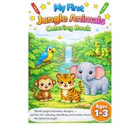 My First Jungle Animals Coloring Book for Toddlers 1-3 (Little Hands Coloring Books: My First - Ages 1, 2, 3, 4)