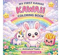 My First Kawaii Coloring Book: Cute and Easy Designs for Toddlers and Preschool | Simple Pages with Thick Lines | Fun and Relaxing Activity for Beginners