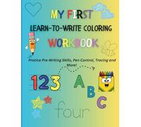 My First Learn to Write Coloring Workbook