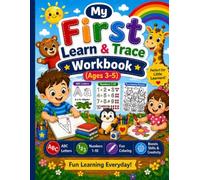 My First Learn & Trace Workbook (Ages 3-5): Cute & Easy Animals to Color | Fun Learning Activity Book for Toddlers & Preschool | Big Simple Designs for Early Creativity