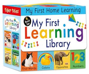 My First Learning Library 4-Book Boxed Set: Includes First Words, Colors, Opposites, and Numbers (My First Home Learning)