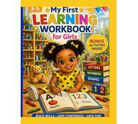 My First Learning Workbook for Girls: Tracing Letters, Numbers 1-50 & Fun Activities for ages 3-5