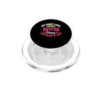 My First Love Mom Happy Mothers Day Heart Sunflower PopSockets PopGrip para MagSafe