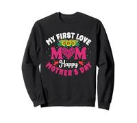 My First Love Mom Happy Mothers Day Heart Sunflower Sudadera