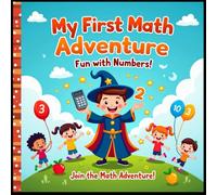 My First Math Adventure: Fun with Numbers!: 3-6 years old (preschool to early elementary). Basic number recognition, tracing, counting, and simple addition/subtraction.