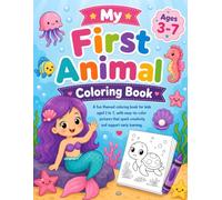 My First Mermaid Coloring Book: Easy and Fun Mermaid Coloring Pages for Kids Ages 3-7 | Cute Sea Princesses, Ocean Animals, and Simple Designs for Creative Learning