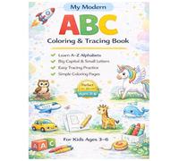 My First Modern ABC Coloring & Tracing Book: Alphabet Learning Workbook for Toddlers & Preschool Kids Ages 3-6 (VG Creater Learning Series)