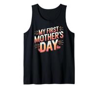 My First Mother's Day Camiseta gráfica para mujer Día de la Madre Camiseta sin Mangas