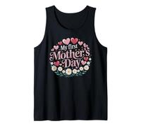 My First Mother's Day Camiseta gráfica para mujer Día de la Madre Camiseta sin Mangas