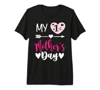 My First Mothers Day Outfit Mommy 1st Time Mom Happy Mother Camiseta Premium
