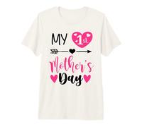 My First Mothers Day Outfit Mommy 1st Time Mom Happy Mother Camiseta Premium