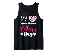 My First Mothers Day Outfit Mommy 1st Time Mom Happy Mother Camiseta sin Mangas