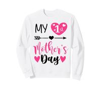 My First Mothers Day Outfit Mommy 1st Time Mom Happy Mother Sudadera