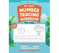 My First Number Tracing Book for Kids
