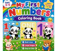 My First Numbers Coloring Book: Learn Numbers 1-10 with Cute Animals for Kids Ages 3-5
