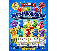 My first numbers & math workbook: Learn Numbers, Practice Addition & Subtraction, and Color Fun Number Friends (Elias Storm - Kids Series)