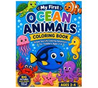 My First Ocean Animals Coloring Book: A Fun Sea Life Coloring Adventure for Toddlers Ages 2-4 with Big Pictures, Bold Animal Names & Simple Thick Lines