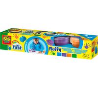 SES Creative My First Pintura de dedos fluffy - Pintura lavable para pintar con dedos (Colores surtidos, 4 pieza(s), Azul, Verde, Naranja, Violeta, 110 ml, 440 ml, Alrededor)