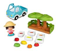 My First Pinypon - Market Garden, Huerto Pinypon, Granja, camioneta, Figura Grande, Piezas encajables y Accesorios de Juego, fomenta la Comida Saludable, Juguete a Partir de 1 año, Famosa (700017334)