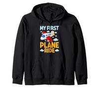 My First Plane Ride - Gráfico de Vuelo en avión para niños, Hombres y Mujeres Sudadera con Capucha