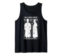 My First Pope Joke Figura de acción Divertida Iglesia del Santo Padre Camiseta sin Mangas