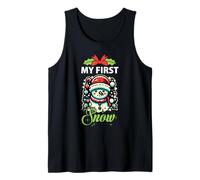 My First Snow Lindo Muñeco de Nieve de Invierno Navidad Camiseta sin Mangas