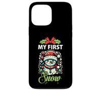 My First Snow Lindo Muñeco de Nieve de Invierno Navidad Carcasa para iPhone 13 Pro MAX