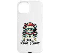 My First Snow Lindo Muñeco de Nieve de Invierno Navidad Carcasa para iPhone 15 Plus