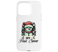 My First Snow Lindo Muñeco de Nieve de Invierno Navidad Carcasa para iPhone 15 Pro MAX