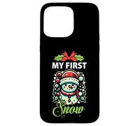 My First Snow Lindo Muñeco de Nieve de Invierno Navidad Carcasa para iPhone 15 Pro MAX