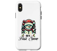 My First Snow Lindo Muñeco de Nieve de Invierno Navidad Carcasa para iPhone X/XS
