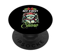 My First Snow Lindo Muñeco de Nieve de Invierno Navidad PopSockets PopGrip Adhesivo