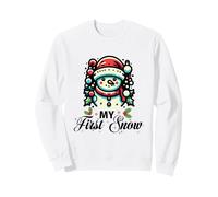 My First Snow Lindo Muñeco de Nieve de Invierno Navidad Sudadera