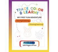 My First Trace and Color Book for Kids: Learn to Draw Animals, Fruits, Birds and Sea Animals with 100 Fun Tracing Pages| Preschool 3-5 Year | Fun ... with Animals, Birds, Fruits and Ocean Animals