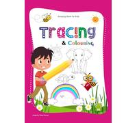 My First Tracing and Coloring Book: Fun Animals and Flowers for Kids Ages 3-6: Easy Line Tracing, Big Pictures, and Simple Coloring Activities with Crayons and Pencils