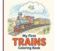 My First Trains Coloring Book: Stress-Free Locomotive Art Activities with Easy Shapes and Bold Lines for Hours of Calm Creative Play