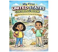 My First United States Coloring Book: A Coloring Adventure Through All 50 States
