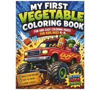 My First Vegetable Coloring Book: Fun and Easy Coloring Pages for Kids Ages 4-8 | Cute Vegetables, Simple Designs, and Creative Learning Fun