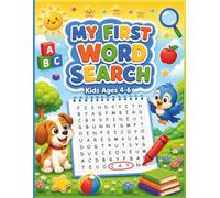 My First Word Search for Kids Ages 4-6: 80 Themed, Easy Large Print Puzzles to Find Sight Words | Pre-K to 1st Grade Activity Book to Learn Letters, ... Build Vocabulary & Uncover a Hidden Sentence
