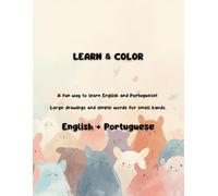 My First Words: English & Portuguese Coloring Book for Kids