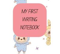 My First Writing Notebook: Cute Monster Edition- Primary Lined Paper with Red Baseline for Early Learners