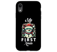 My First Xmas Lindo Muñeco de Nieve de Invierno Navidad Carcasa para iPhone XR