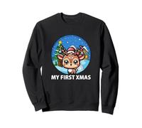 My First Xmas Lindo Reno de Invierno Navidad Sudadera