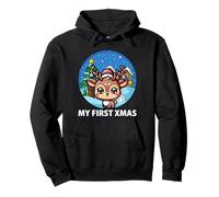 My First Xmas Lindo Reno de Invierno Navidad Sudadera con Capucha