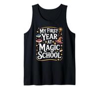 My First Year at Magic School 1st Grade Wizard Boys Girls Camiseta sin Mangas