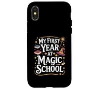 My First Year at Magic School 1st Grade Wizard Boys Girls Carcasa para iPhone X/XS