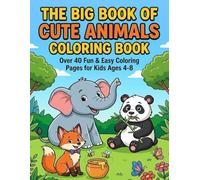 My First Zoo Coloring Book: Simple Animals to Color for Toddlers and Preschoolers