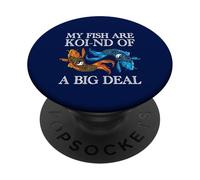 My Fish Are Koi-nd of A Big Deal Divertido Koi Keeper PopSockets PopGrip Adhesivo