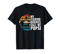 My Fishing Buddies Call Me Popsi Fisherman Día del Padre Camiseta